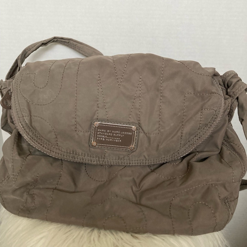 Marc Jacobs Brown Quilted Hobo Bag